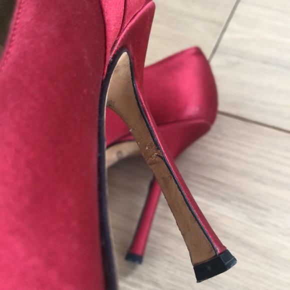 Authentic Jimmy Choo satin heels, size 39.5 - Picture 7 of 9